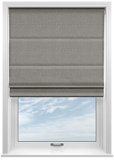 Delicate Chevron, Davy Grey - Roman Blind